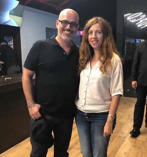 Yönetmen Mehmet Ada Öztekin ve Aslıhan Saraçoğlu
