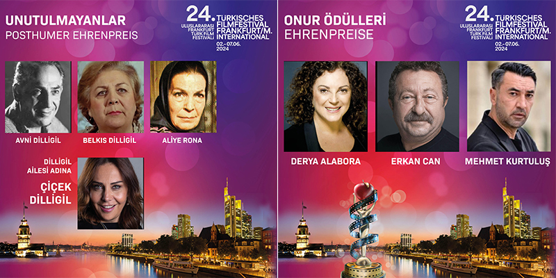 24.Uluslararası Frankfurt Türk Film Festivali Vefa Ödülü Ve Yaşam Boyu Onur Ödülleri Belli Oldu.