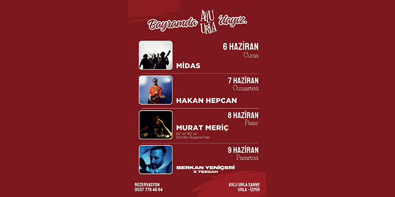 Bayramda Urla’ya gidecekleri Müzik şöleni bekliyor