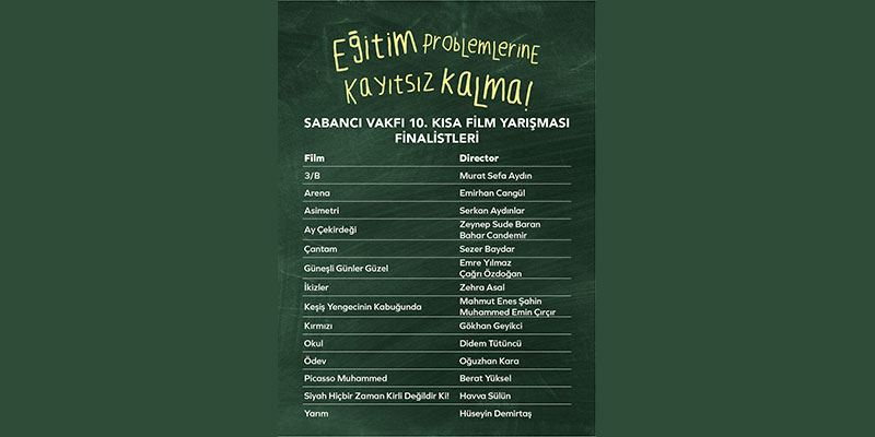 Sabancı Vakfı 10. Kısa Film Yarışması’nın Finalistleri Belli Oldu