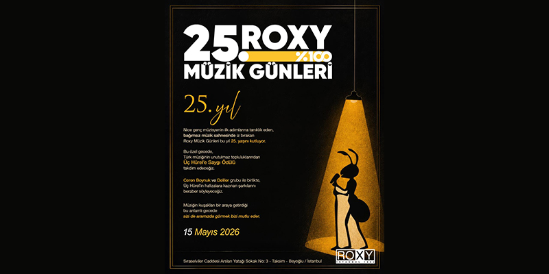 25. Roxy Müzik Günleri’nde Saygı Ödülü Üç Hürel’in