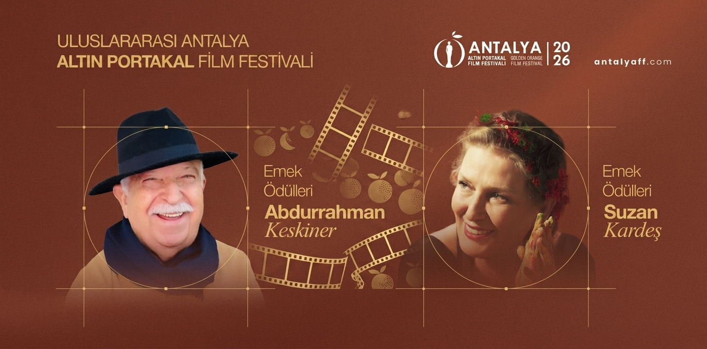 Altın Portakal’da Sinema Emek Ödülleri Abdurrahman Keskiner ve Suzan Kardeş’e Verilecek