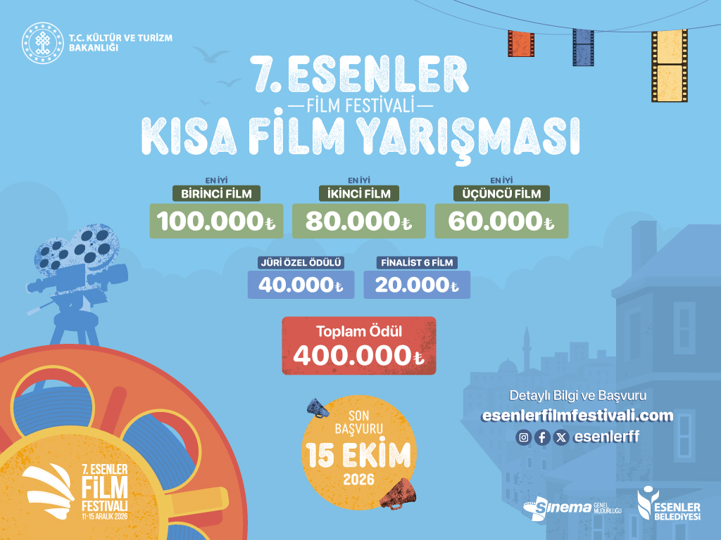 7. Esenler Film Kısa Film Yarışması başvuruları başladı